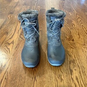 The North Face Gray Fur-Lined Boots